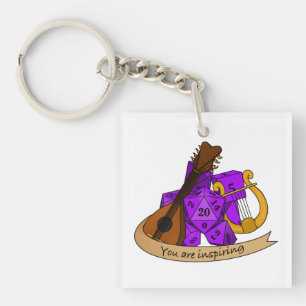Llavero Diseño de Bard Dice