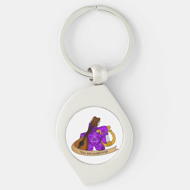 Llavero Diseño de Bard Dice (Anverso)