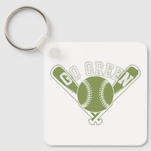 Llavero Diseño de béisbol Ve Verde