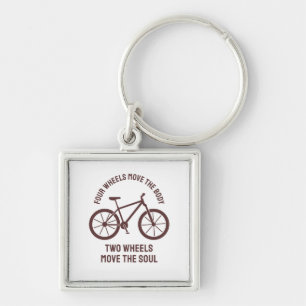 Llavero Diseño de bicicleta genial - Dos ruedas mueven el