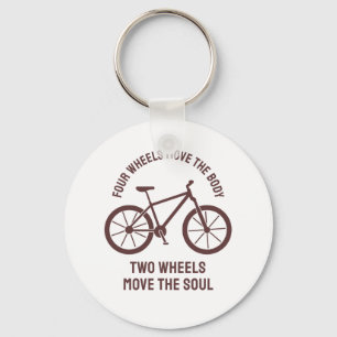 Llavero Diseño de bicicleta genial - Dos ruedas mueven el 