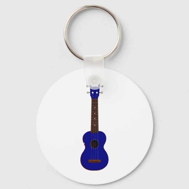 Llavero Diseño de Blue Ukulele (Anverso)
