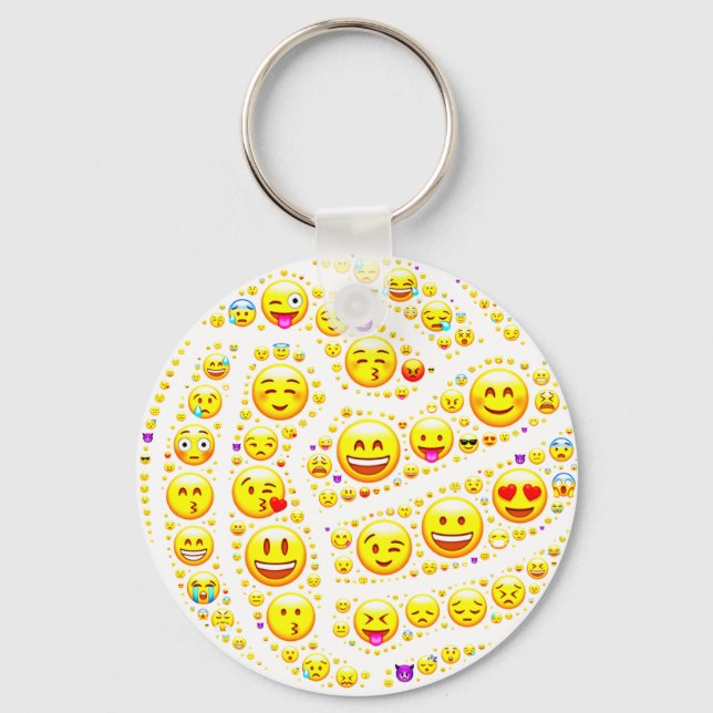Llavero Diseño de bolas de Netball Tema de emoji (Anverso)