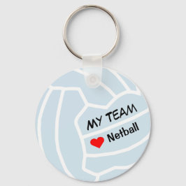 Llavero Diseño de bolas temáticas de Netball personalizada