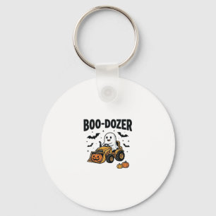Llavero Diseño de Bulldozer Fantasma de Halloween Boo-Doze