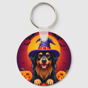Llavero 🐶🎃 Diseño de cachorro adorable de Halloween