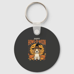 Llavero Diseño de calabaza de perro Beagle Halloween Howl-