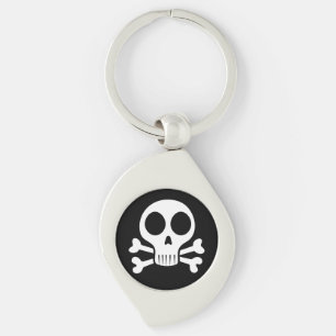Llavero Diseño de calavera pirata