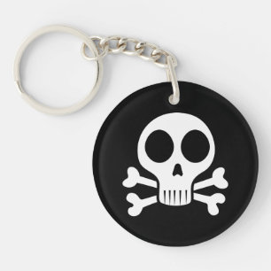 Llavero Diseño de calavera pirata