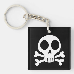 Llavero Diseño de calavera pirata