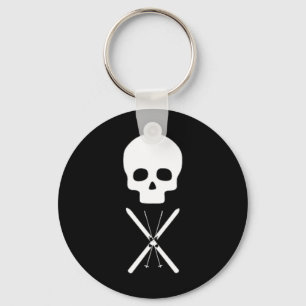 Llavero Diseño de Calavera Simple Clic Look Para Esquí de 