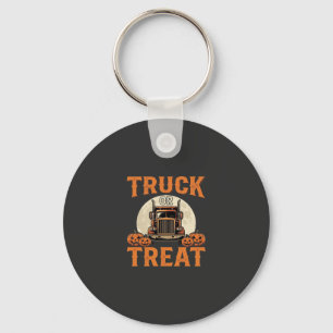 Llavero Diseño de camión semi Halloween Truck or Treat_1