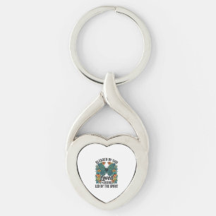 Llavero Diseño de camiseta cristiana de mariposa bendita (