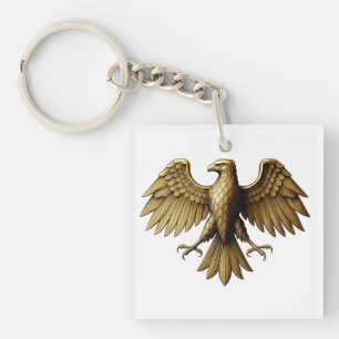 Llavero Diseño de camiseta de águila dorada Majestic Bir