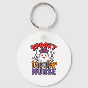 Llavero Diseño de camiseta de fantasma de Halloween de enf