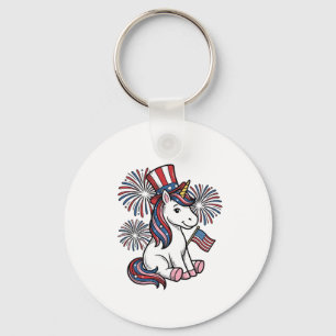 Llavero Diseño de camiseta de fuegos artificiales de unico