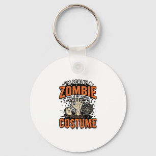 Llavero Diseño de camiseta de Halloween de disfraz de zomb