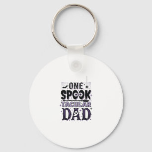 Llavero Diseño de camiseta de Halloween para papá Vintage