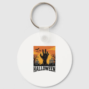Llavero Diseño de camiseta de mano de zombie de cementerio