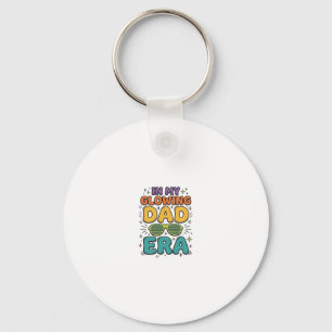 Llavero Diseño de camiseta de papá de gafas de sol retro d
