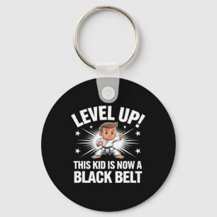 Llavero Diseño de camiseta de premio de cinturón negro de 