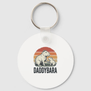 Llavero Diseño de camiseta de puesta de sol vintage de Dad