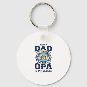 Llavero Diseño de camiseta de puño vintage de papá y Opa_1