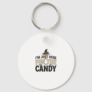 Llavero Diseño de camiseta de sombrero de bruja de dulces