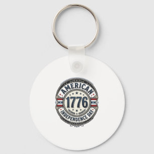 Llavero Diseño de camiseta del Día de la Independencia est