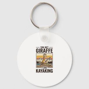 Llavero Diseño de camiseta divertida vintage de kayakismo 