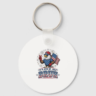 Llavero Diseño de camiseta patriótica Funny 4th of July Ea