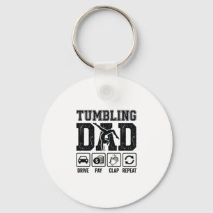 Llavero Diseño de camiseta Tumbling Dad Drive Pay Clap Rep