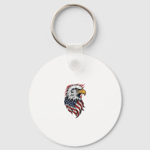 Llavero Diseño de camiseta vectorial de águila patriótica