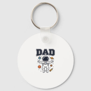 Llavero Diseño de camiseta vectorial de astronauta padre_1