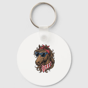 Llavero Diseño de camiseta vectorial de cabeza de caballo
