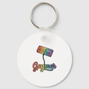 Llavero Diseño de camiseta vectorial de Gaymer Rainbow Gam