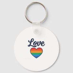 Llavero Diseño de camiseta vectorial de orgullo de corazón