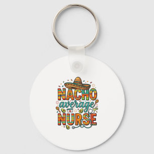 Llavero Diseño de camiseta vectorial fiesta de enfermera p