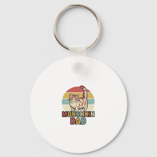 Llavero Diseño de camiseta vectorial para papá Munchkin Re