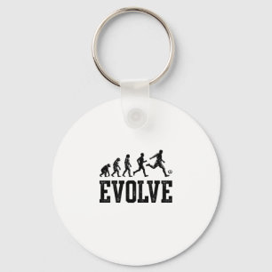 Llavero Diseño de camiseta vectorial vintage de evolución