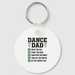 Llavero Diseño de camiseta Vintage Dance Dad Checklist_1