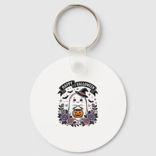 Llavero Diseño de camiseta vintage de calabaza fantasma de