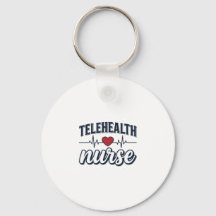 Llavero Diseño de camiseta vintage de enfermera de telesal