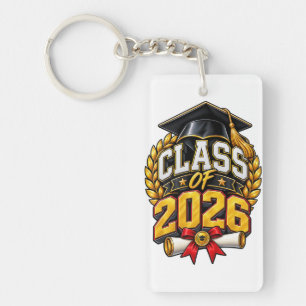 Llavero Diseño de Celebración de Graduación de la Clase de