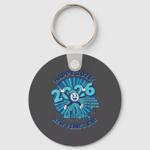 Llavero Diseño de Celebración de Nochevieja Feliz 2026