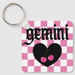 Llavero Diseño de cerezos Góticos Gemini