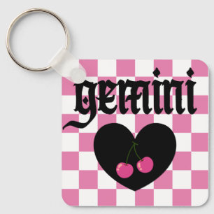 Llavero Diseño de cerezos Góticos Gemini