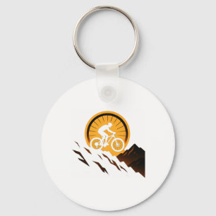 Llavero Diseño de ciclismo cuesta abajo Explorador de send