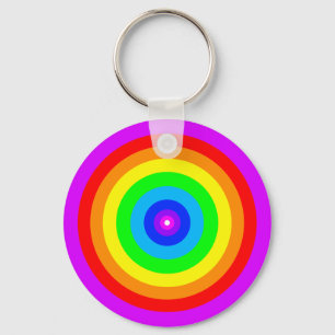 Llavero Diseño de círculo arco iris-40686