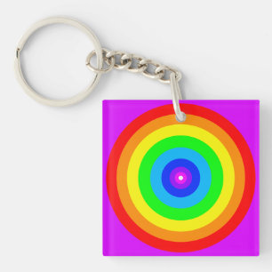Llavero Diseño de círculo arco iris-40686
